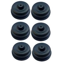 6PCS Rubber Diaphragm Replacement Aquariums Air Pumps Silicone Cup Part Kits for Fishtanks Water Pumps Accessories L black