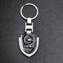 For Opel OPC Astra K Vectra Corsa Zafira Insignia Mokka Car Styling Shield Badge Keychain Key Holder Keyring Decor Accessories Rj7 gray