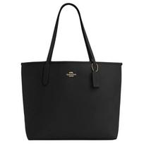 COACH Miesto Odinė Rankinė-Tote, Pirkinių Krepšys, Rankinė, Peties Rankinė Didelė Moteriška Juoda CR111-IMBLK One Size 2 beige