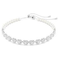 Swarovski Ariana Grande x chokeris Įvairūs pjūviai Krištolinė perla Širdis Balta Rodžio danga 5720861 balta