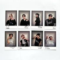 Stray Kids Polaroid Style 8pcs Photocards Set Cute Member Lomo Cards Autograph Postcard Kpop Fan Collection Merchandise Decorative Accessory Gift gray