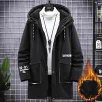 Žieminė parka plius dydžio striukės vyriški 10XL paltai pašiltinta šilta ilga su gobtuvu pūkinė striukė 9XL vyriški didelio dydžio drabužiai 10XL juoda