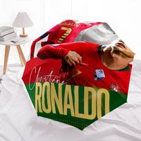 Cristiano Ronaldo  pattern, automatic folding umbrella, portable and foldable design, 8 ribs, a Christmas or birthday gift. red
