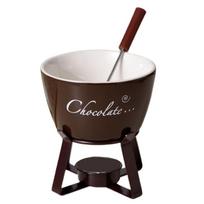 Fondue Pots Set with Fork Ceramic Butter Warmers Set Tealight Porcelain Melting Pots for Chocolate Cheese Caramel Candy ruda