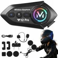 Motociklo Bluetooth 5.4 interkomas 2 žmonėms, FM, triukšmo slopinimas, IPX6