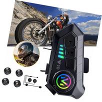 Motociklo šalmo Bluetooth ausinės su interkomu