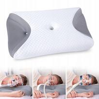 Ortopedinė pagalvė CPAP su atminties putomis, 65x40 cm, šoniniams miegotojams, komplektas