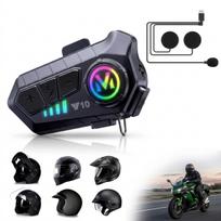 Motociklininko šalmo laisvų rankų įranga su Bluetooth ir interkomu