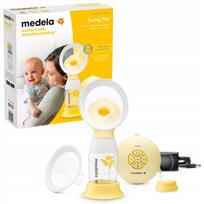 Elektrinis pientraukis MEDELA Swing Flex, viengubas, 2 fazių, su 2 dydžių antgaliais