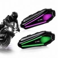 Motociklininkų šalmo interkomas MESH, 2 asmenims, „Bluetooth 5.3“, 1000 m