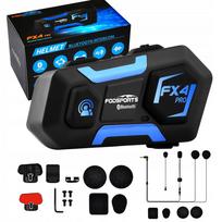 Motociklininkų interkomas Fodsports FX4 Pro, BT5.0, 4 ryšiai, 1000 m, FM, Micro-5P USB