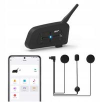 Motociklo Bluetooth racija EJEAS V7, 800 m, iki 7 šalmų, su programėle