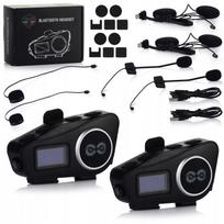 Motociklų interkomų rinkinys VITO Y6 su MESH ir Bluetooth, 4 dalyviams, FM radijas, 1000 m