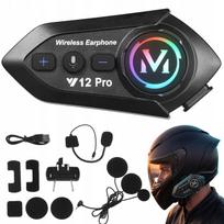 Motociklininkų „Bluetooth“ interkomas Y12Pro, 500 m, muzikos dalijimasis, suderinamas su įvairiais prekių ženklais
