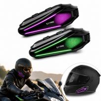 Motociklininkų Bluetooth interkomas šalmui, 2 vnt., FM, iki 100 km/h