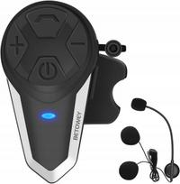 Motociklininkų racija Betowey BT-S3 su Bluetooth 5.0, 1000 m veikimo nuotoliu ir FM radiju