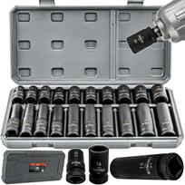 Raktų antgalių rinkinys HEX IMPACT, 1/2", CR-V, 20 vnt., 38 mm ir 78 mm, su dėklu