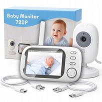 Vaizdo kūdikio stebėjimo kamera su naktiniu režimu, WiFi, bevielė, LCD ekranas