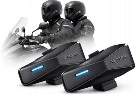 Moto racijų rinkinys, 2 vnt., Bluetooth 5.4, MESH, 8 km, 8 žmonėms, ANC, IPX7, palaiko programėlę