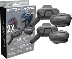 Dviračio šalmo Bluetooth interkomas Interphone Aerial, 2 vairuotojams, 300 m