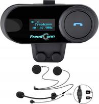 Racijų laisvų rankų įranga FreedConn T-Com SC, juoda, Bluetooth, FM radijas