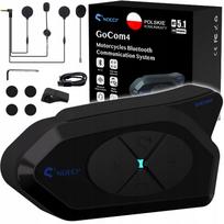 Motociklų interkomas NOECI GOCOM4, 4 vnt., Bluetooth 5.1, su lenkų kalbos gidu