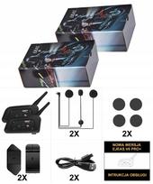 Motociklų interkomas EJEAS V6 PRO+, 2 vnt., IP67, 1200 m, 2024 metų modelis