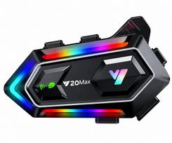 Motociklo bluetooth ausinė Y20 Max, IPX6, triukšmo slopinimas, 300 m