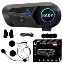 Motociklo interkomas KADY L1 su Bluetooth 5.3, lenkų kalbos lektorius