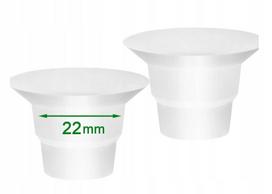 Įdėklai su flange 22 mm, tinkantys Medel ir Spectr pientraukiams 24–25 mm