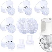 Krūtų pompos flanšo įdėklai 13–21 mm, 9 vnt. rinkinys