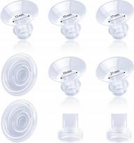 Krūties pompos šepetėliai su silikoninėmis pagalvėlėmis, 13–21 mm, 9 vnt., 9 PARTS
