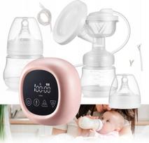 Elektrinis dvigubas pientraukis, 3 veikimo režimai, 9 stiprumo lygiai, 2×150 ml