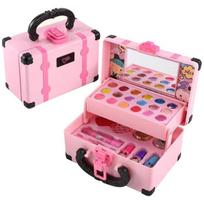 New Safe Non-toxic Children's Makeup Toy Box Princess Makeup Girl Toy Set Lipstick Eye Shadow Girl Toy House Toy Birthday Gift pink