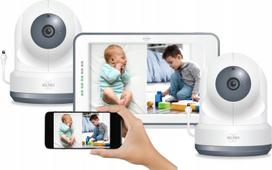 Vaizdo kūdikio stebėjimo sistema ELRO BC4000, Full HD, 2 kameros, 12,7 cm ekranas, valdymas programėle