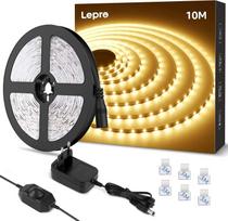 LED juosta 10 m, šiltai balta, 3000K, pritemdoma, lipni, 420 LED