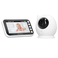 Vaikiška vaizdo auklė su 360° pasukimu, 4,3" LCD ekranu, 8 lopšinės (YG)