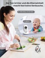 Vaizdo kūdikių stebėjimo kamera GHB, 3,2" LCD, dvikryptis garsas, VOX funkcija