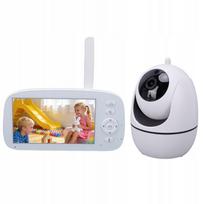 Vaikiška vaizdo auklė su kamera ir garsu, 5 colių 720P LCD ekranas, be Wi-Fi