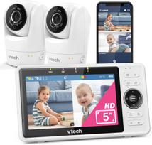 Vaizdo kūdikių stebėjimo kamera VTech VM901-2W, WiFi, 2 kameros, 5" FHD ekranas