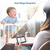 Vaikiška vaizdo auklė VTECH, 5" ekranas, HD kamera, 31 val. baterija, naktinis matymas