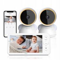Vaizdo kūdikių stebėjimo kamera ARENTI, 2 vnt., 2K, 5", WiFi, PTZ, 355°, suderinama su Alexa