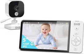 Vaizdo kūdikio monitorius 5" su 2.4GHz kamera ir dvikrypte garso funkcija
