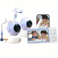 Vaizdo kūdikio stebėjimo kamera, 3 MP, WiFi, 5" ekranas, 360° sukiojama, 4x priartinimas, su laikikliu