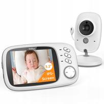 Vaikiška vaizdo auklė su kamera, naktiniu režimu ir 3,2" LCD ekranu