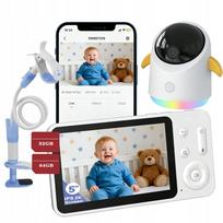 Vaizdo stebėjimo kamera NANNY HOME, su WiFi, sukama, automatinis sekimas, 4x priartinimas, su laikikliu