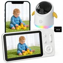 Kūdikių stebėjimo kamera su WiFi, IP, 360° sukiojama, 4x priartinimas