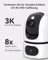 Vidaus 360° PTZ kamera IMOU 3K+2K UHD su gyvūnų atpažinimu