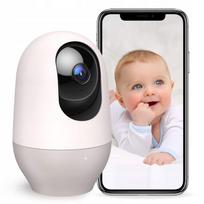Vaizdo kūdikio monitorius NOOIE, 360°, 1080P HD, naktinis matymas, WiFi