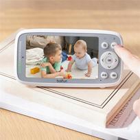 Vaikiška elektroninė stebėjimo kamera su besisukančiu objektyvu, 4" Full HD LCD ekranu ir 1-3x priartinimu
